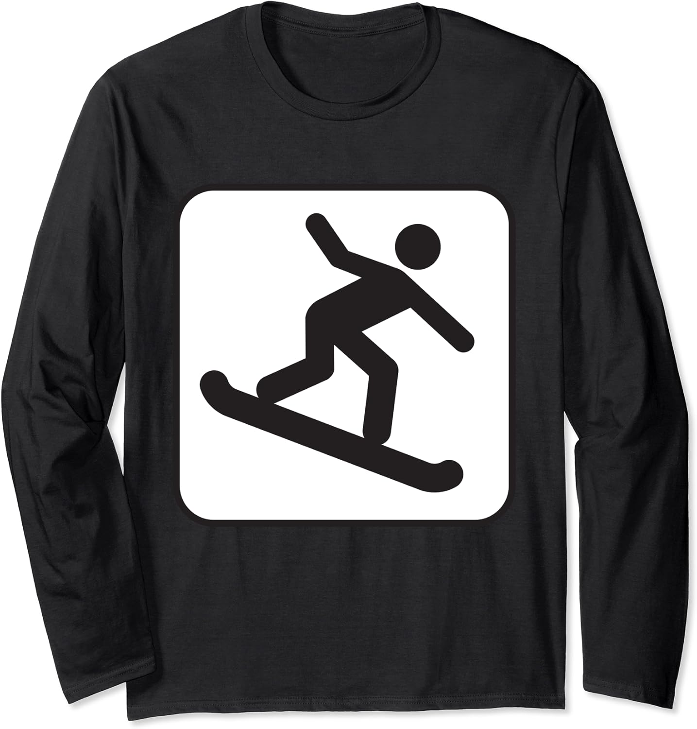 Snowboarding Sign Logo Snowboarder Winter Sport Long Sleeve